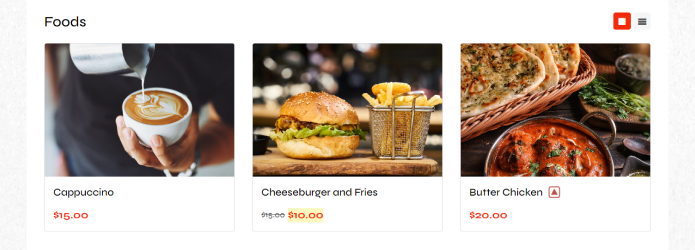 Restro Template Food