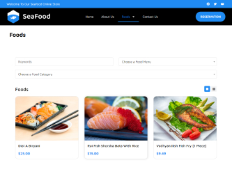 Seafood Template Food